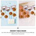 thumbnail image 3 of Basketball Cake Insert Cupcakes Basketball Sports Party Decor Treat Picks Sports Decor Party Decor Cake Pick Baby, 3 of 6