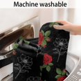 thumbnail image 5 of Pioneer Flower Floral Print Pattern Bathroom Rugs Mat, Non Slip Microfiber Bathroom Rug with Rubber Backing, Soft Mats for Bathroom Floor Tub Shower, 17"x30", 5 of 5