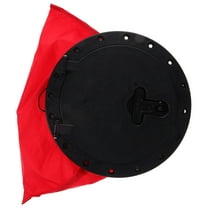 jojofuny 1Pack Circular Black Abs Kayak Hatch Cover Waterproof Boat Deck Plate 9.82X9.82X1.18In
