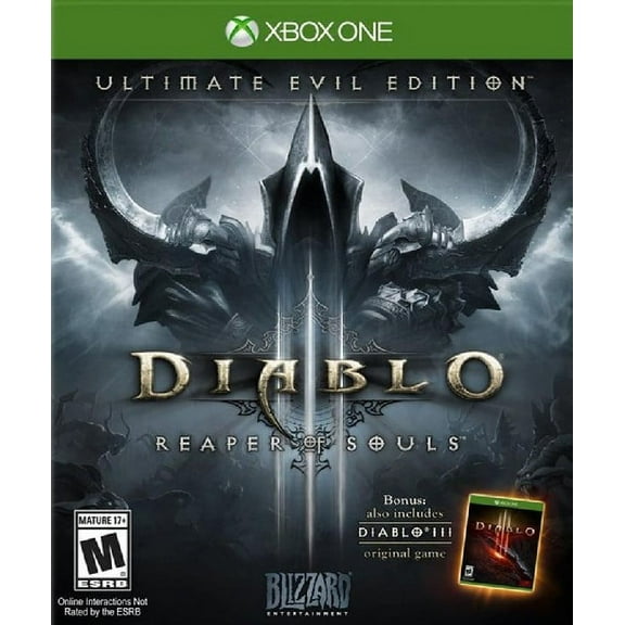Restored Diablo III: Reaper of Souls Ultimate Evil Edition (Xbox One, 2014) RPG Game (Refurbished)
