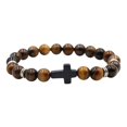 thumbnail image 3 of Birdeem Natural Stone Black Elastic Thread Bracelet Natural Stone Black Elastic Thread Bracelet, 3 of 5