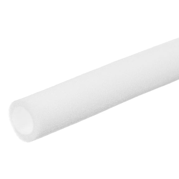 Pipe Insulation Foam Tube Pool Noodles Foam Tubing Outdoor Wrap 2"IDx2-3/8"ODx6.6Ft White