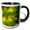 Black/White, variant on 3drose, Australia, Darwin. Jennys Orchid Garden., 11oz Two-tone Red Mug