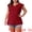 Wine Red, variant on DARING DIVA Women's Plus Casual V Neck Ruffle Casual Top Blouse Tank Tops 1X Orange