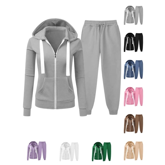 Tawop Plus Size Womens Clothes Hoodies for Women and Womens Sweatpants Sets Plus Size Loose Zip Up Hoodie Sweatshirt Sweatpants 2 Piece Sweatsuits Sets 5xl