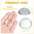 thumbnail image 2 of Uxcell 6Pcs 1.18" Protector de pared para tope de puerta con adhesivo, topes de puerta convexos claros, 2 of 7