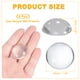 thumbnail image 2 of Uxcell 6Pcs 1.18" Protector de pared para tope de puerta con adhesivo, topes de puerta convexos claros, 2 of 7
