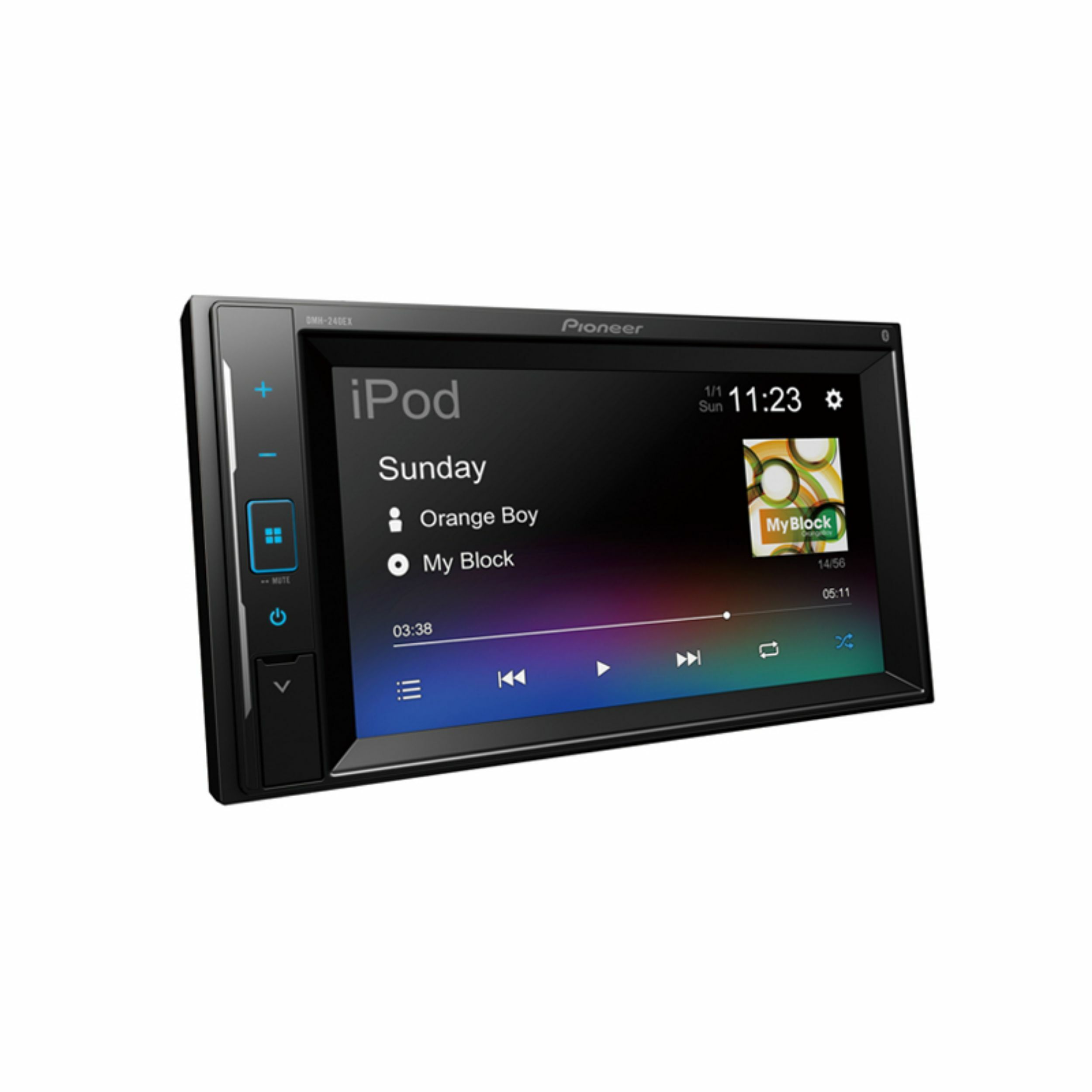 Pioneer DMH-240EX 2-DIN Bluetooth Digital Media Receiver with 6.2 - inch Touchscreen - Black - image 2 of 4