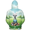 thumbnail image 2 of Happy Easter Hello Spring Italian Greyhound Playing Football All Over Print 3D Hoodie Unisex Merch Hoodies Greyhound Dog Lover - 13003, 2 of 6