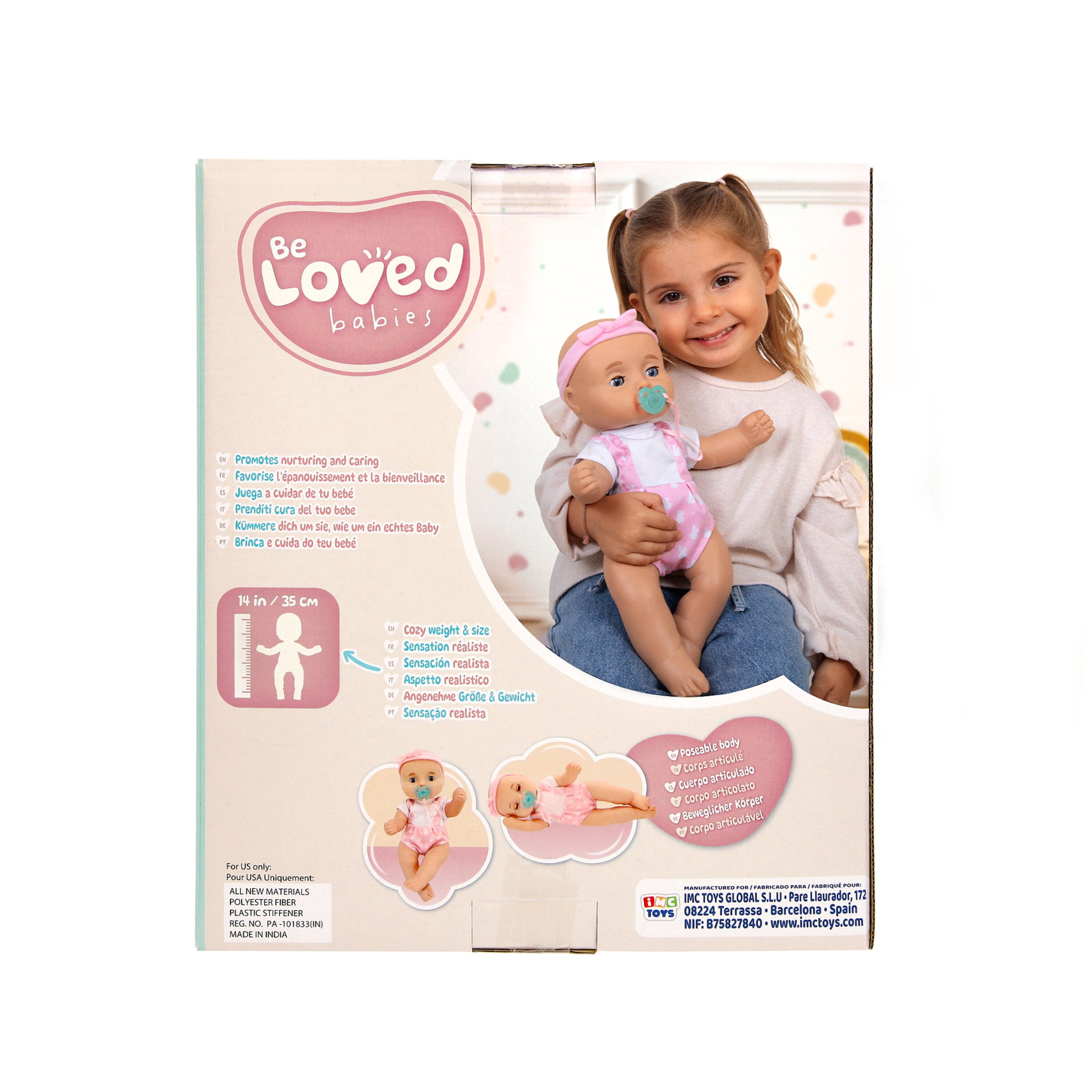 Be Loved Dani Realistic Baby Doll with Lifelike Features and Accessories