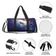 thumbnail image 4 of Fotbe Planets Stars And Galaxies Bolsa Deportiva de Lona Plegable con Estampado, Bolsa de Gimnasio con Bolsillo Seco/Húmedo, Bolsa de Viaje Ultraligera de Gran Capacidad, 4 of 6