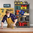 thumbnail image 2 of COOKCOK 5-Tier Garage Shelving, Adjustable Metal Storage Shelf, 2200LBS Heavy Duty Storage Shelves, Ideal for Garage, Warehouse, or Home Organization, 39.4" x 19.7" x 63", Black, 2 of 9