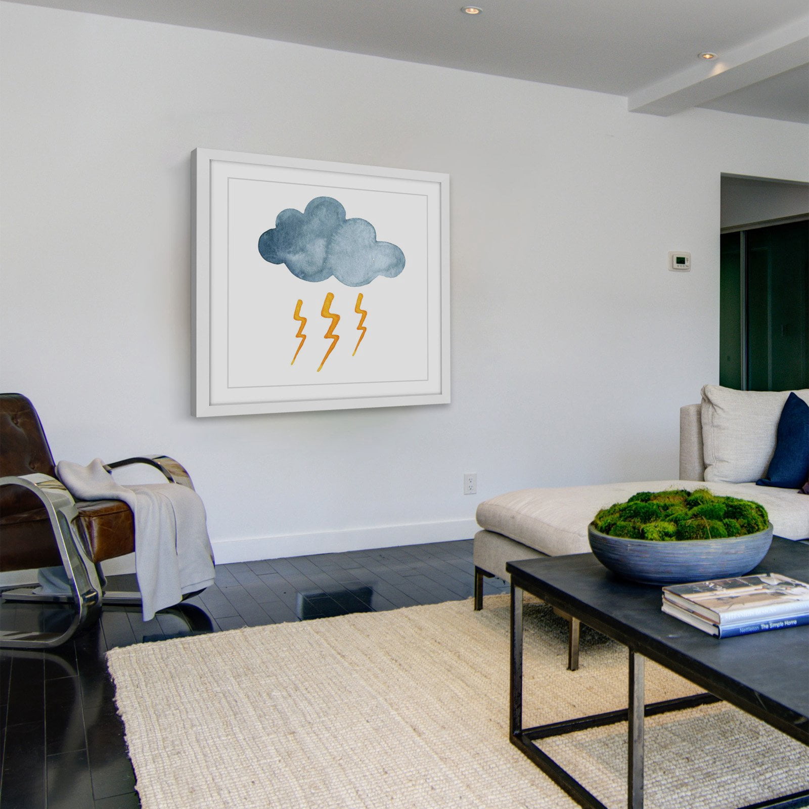 Marmont Hill "Lightning" by Diana Alcala Framed Painting Print