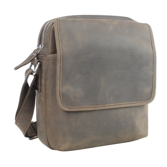 Vagarant Traveler Full Grain Cowhide Leather Shoulder Messenger Bag LS62.DS