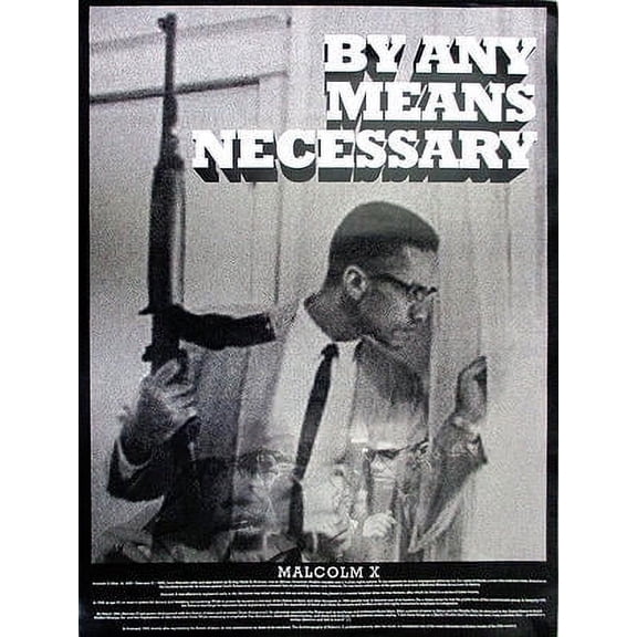 Tri Seven Entertainment Malcolm X By Any Means Necessary 18” x 24” Poster