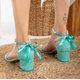 thumbnail image 5 of Illy - Zapatos de tacón color azul agua con perlas agua 27 CM, 5 of 9
