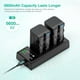 thumbnail image 3 of Batería FirstPower NP-F750 (paquete de 2, 5600 mAh) con cargador Sony, 3 of 7