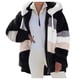 thumbnail image 1 of Gibobby Chamarra de forro mullida para mujer, Chaqueta Sherpa de Gran tamaño con Cremallera y Bolsillos para Mujer, Sudadera con Capucha de Forro Polar(Negro,XG), 1 of 5
