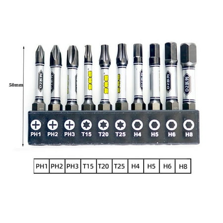 

1/4inch Screwdriver Bit Set Magnetic the Cross hexagonal Torx With Bit holder