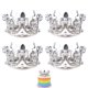 thumbnail image 1 of Decoración de pastel de corona Pearl Crown decoración de pastel de cumpleaños plug in, 1 of 7