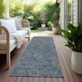 thumbnail image 6 of Addison Rugs Chantille Indoor/Outdoor Transitional Floral Denim Washable Runner Rug, 2'3" x 7'6", 6 of 6