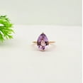thumbnail image 2 of Stunning Purple Amethyst Marquise Solitaire Ring 14k Gold Filled Engagement Ring - Promised Ring - Anniversary Ring, 2 of 13