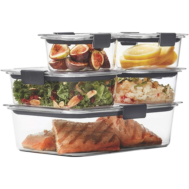 Rubbermaid Brilliance LeakProof Food Storage Containers with Airtight