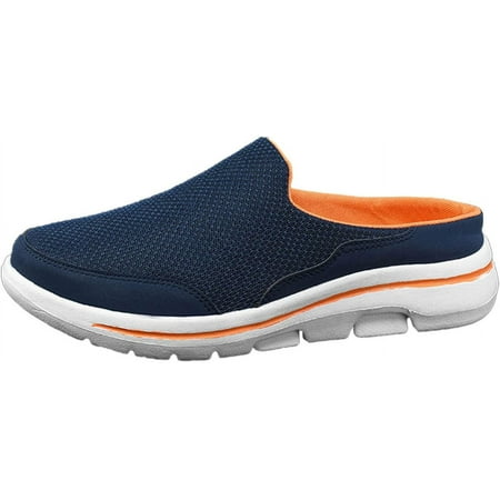 

HOLEX 2024 Breathable Mesh Mules Lightweight Open Back Non-slip Shoes for Men Baotou Mesh Casual Shoes Lazy Slippers