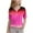 Hot Pink-06, variant on Ugoldhm Girls T Shirts Casual Crewneck Gradient Short Sleeve Blouses Tops Summer Kids Clothes