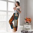 thumbnail image 6 of KLL Womens Abstract Colorful Duality Print Pajama Pants Soft Pajama Bottoms for Women Cozy Lounge Pants-Medium, 6 of 7