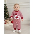 thumbnail image 5 of Miaouyo Infant Baby Boy Girl Christmas Fall Romper 0 3 6 9 12 18 Months Duck Embroidered Crewneck Jumpsuit, 5 of 9