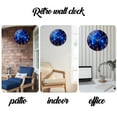 thumbnail image 4 of Blue Wall Clocks Battery Operated 20 Inch Modern Wall Clock Silent Round Large Wall Clock for Living Room, 4 of 6