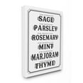 thumbnail image 2 of Stupell  Sage, Parsley, Rosemary, Mint, Marjoram, Thyme Stretched Canvas Wall Art 24 x 30, 2 of 5