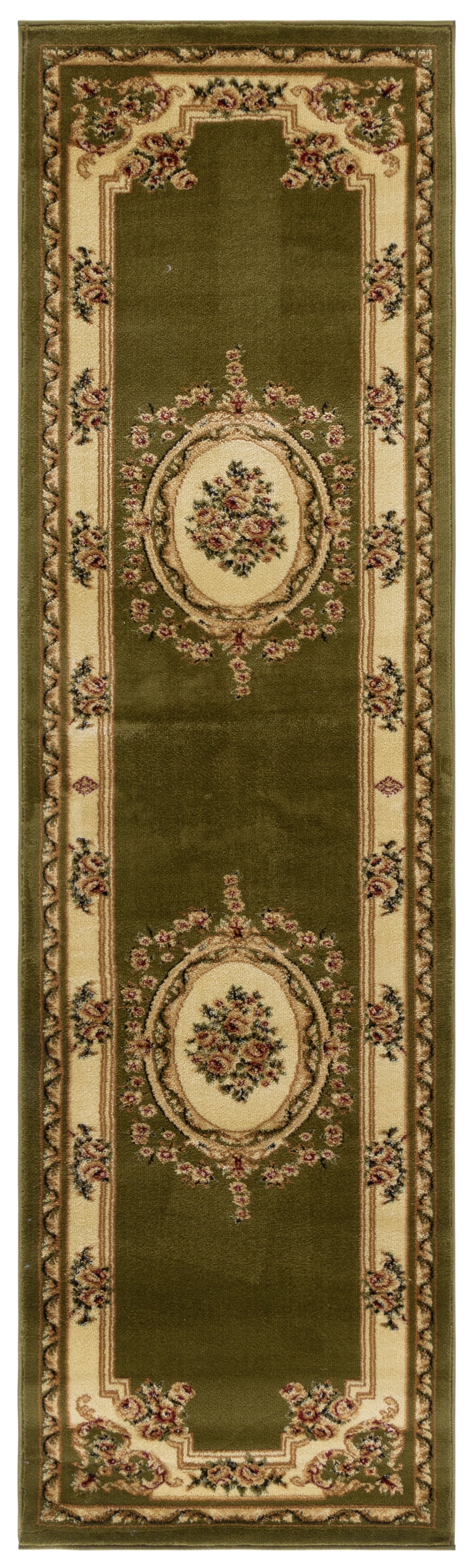 Safavieh Lyndhurst Katherine Floral Runner Rug, Sage/Ivory, 2'3" x 12'