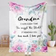 thumbnail image 1 of LHSHID Grandma Gifts Blanket Nana Gifts from Grandchildren Gifts for Gigi Blanket Grammy Birthday Gift I Love You Grandma Blanket Grandma Gift for Mothers Day Soft Throw Blanket 60x80in, 1 of 6