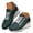 Dark Green, variant on Womens Wedge Sneakers Platform Walking Casual Shoes with Side Zipper Outdoor Arch Support High Top Sneaker Blue Size 7.5