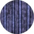 thumbnail image 1 of Ahgly Company Indoor Round Abstract Blue Modern Area Rugs, 6' Round, 1 of 4