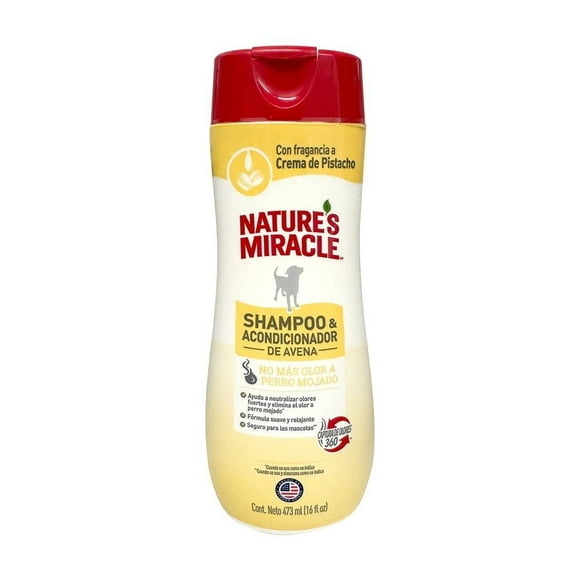Shampoo y Acondicionador de Avena Para Perro 473ml Nature's Miracle Nature's Miracle 473ml, Shampoo y Acondicionador de Avena para perro 473ml