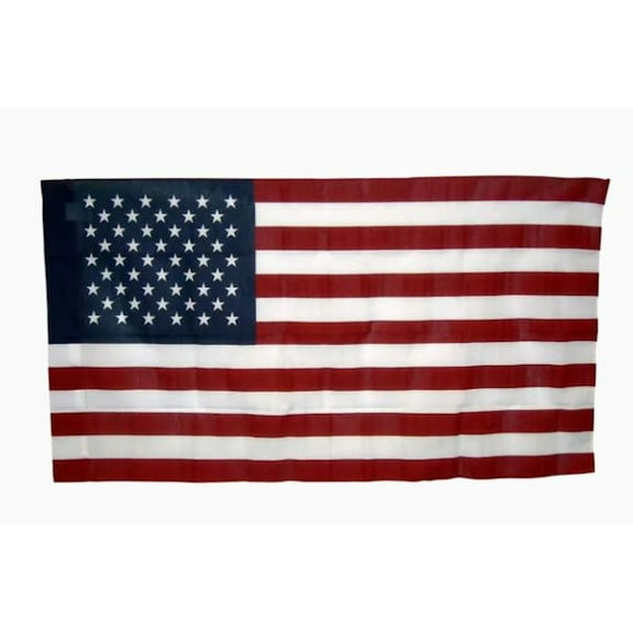 U.S.A. Flag;4-ft W x 2.5-ft ' Poly/Cotton Flag #0126291