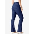 thumbnail image 4 of Roaman's Women's Plus Size Tall Plus Size 24/7 Stretch Bootcut Jean, 4 of 6