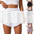 thumbnail image 3 of KPOPLK Women's 2 in 1 Butterfly Running Shorts High-Split Athletic Short High Waisted 3" Liner Workout Gym Short with Pockets Size XXXL,Purple, 3 of 8