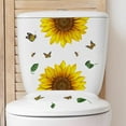 thumbnail image 3 of stickers Autocollants Tournesol Fleurs Papillon Toilettes Salle De Bain Dcoration Intrieure Stickers Autocollants Muraux, 3 of 5