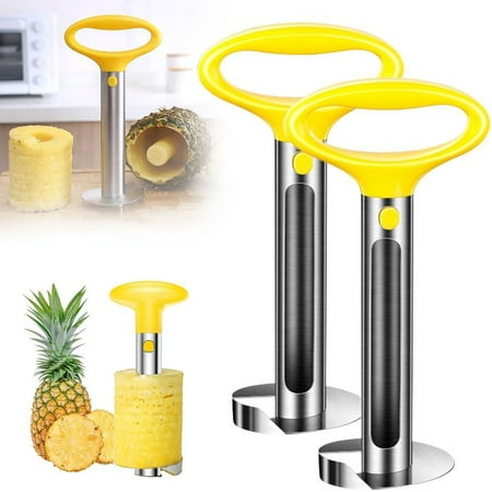 

Wuvpotd Vegetable Cutter Pineapple Corer [Upgraded Reinforced Thicker ] Premium Pineapple Corer Remover Stainless Steel Pineapple Core Remover Kitchen Tool With Sharp For Fruit