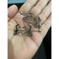 thumbnail image 2 of Surgical Steel Nipple Ring Barbell Shield 14 Gauge Skeleton Heart Pair, 2 of 8