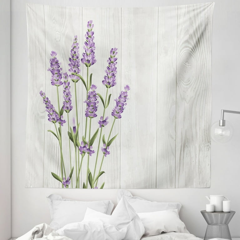 Lavender Tapestry Aromatic Herbs Bouquet on Rustic Wood Planks Fresh Country Fabric Wall Hanging Decor for Bedroom Living Room Dorm 5 Sizes Olive Green Pale Grey by Ambesonne Walmart