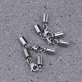 thumbnail image 2 of 10PCS Stainless Steel String Fastener Simple Practical Lobster Clasp Connector for Jewelry Bracelet Necklace - 3mm Hole (Silver), 2 of 9