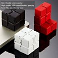 thumbnail image 2 of Decompression Toys Premium Metal Infinity Cube Portable Black black, 2 of 5
