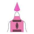 thumbnail image 1 of Wax Crayon For Carnival & Theme Party Colourful Fancy Dress Set For Adults With Apron And Hat Fun Available In 8 Colours, 1 of 9
