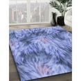 thumbnail image 3 of Ahgly Company Machine Washable Indoor Rectangle Transitional Day Sky Blue Area Rugs, 2' x 3', 3 of 7
