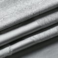 thumbnail image 3 of Dainty Home Floral Park 3D Floral Textured Weaved Lurex Floral Designed Fabric Shower Curtain 70"W x 72"L in Silver, 3 of 6